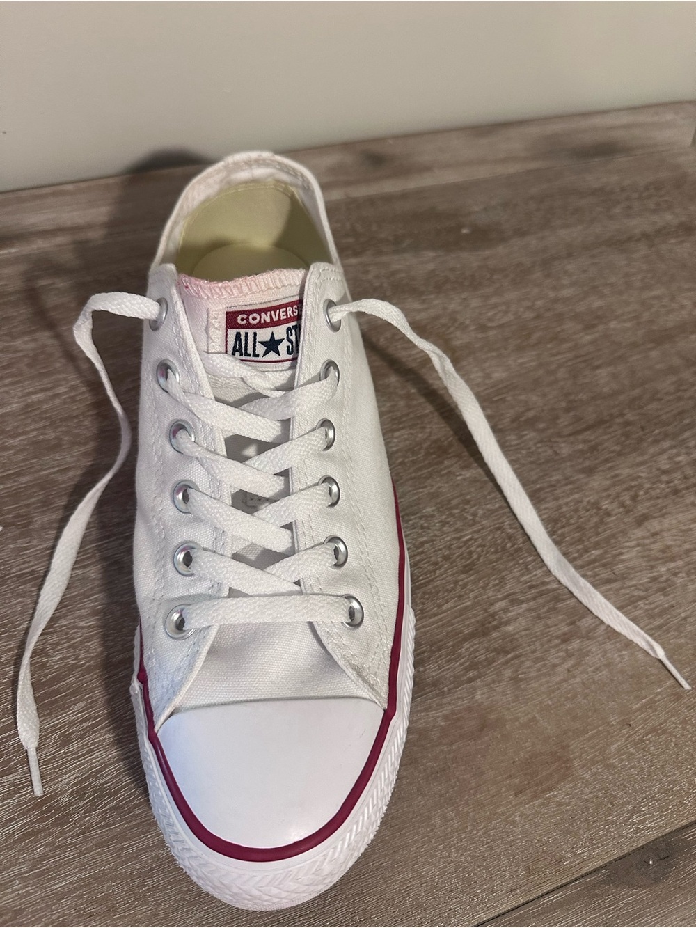 Converse Chuck Taylor All Star W7652 US 10 Optical White Canvas Skate Shoes - Picture 6 of 15